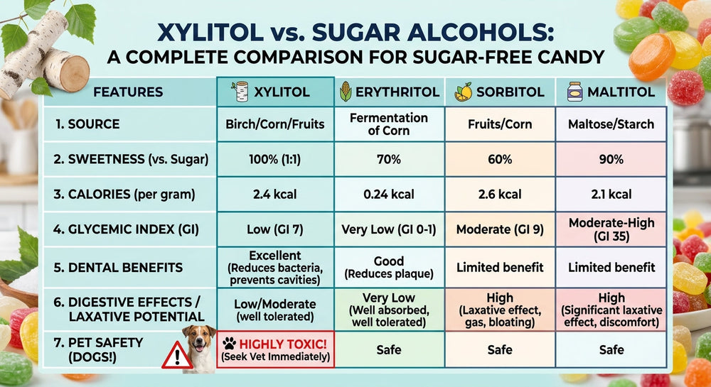 Xylitol vs. Sugar-Free Candy Made with Sugar Alcohols: What's the Difference?