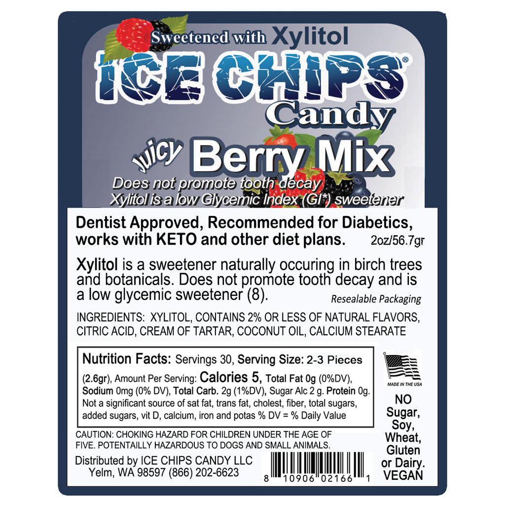 ICE CHIPS® Berry Mix Xylitol Candy