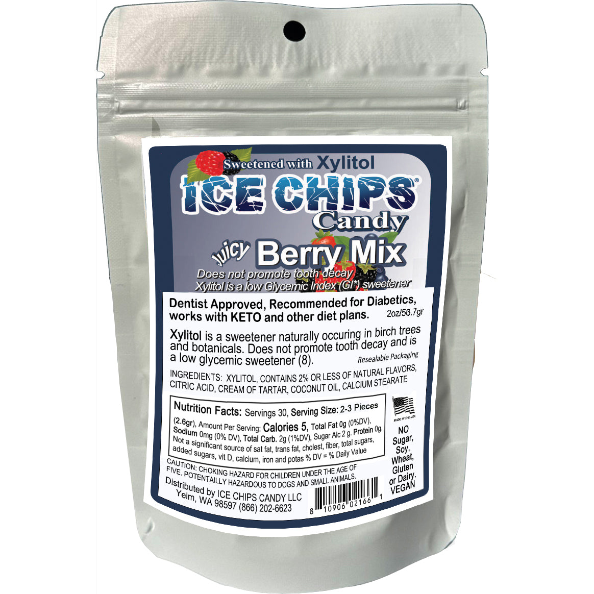 ICE CHIPS® Berry Mix Xylitol Candy