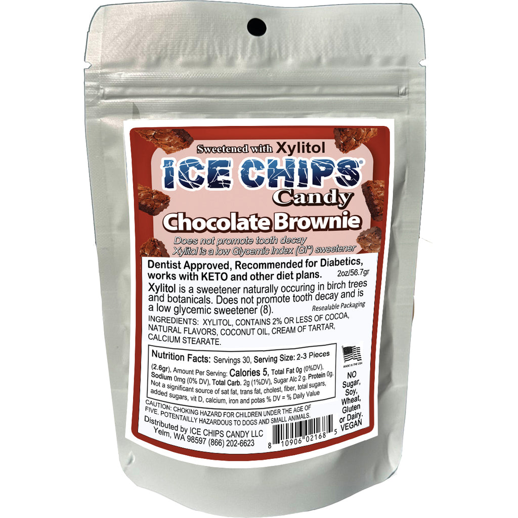 ICE CHIPS® Chocolate Brownie Xylitol Candy