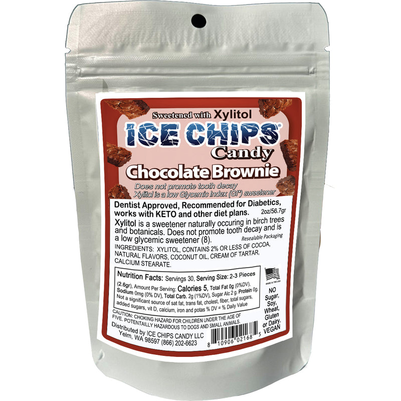 ICE CHIPS® Chocolate Brownie Xylitol Candy