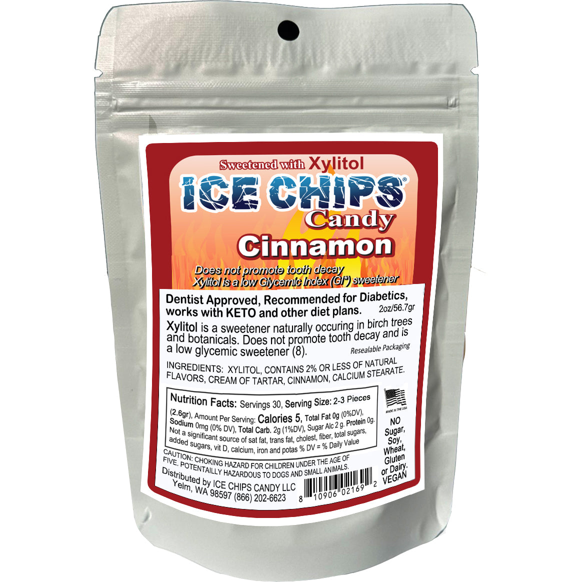 ICE CHIPS® Cinnamon Xylitol Candy