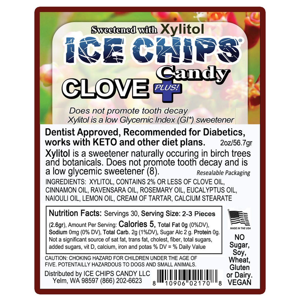 ICE CHIPS® Clove Plus Xylitol Candy