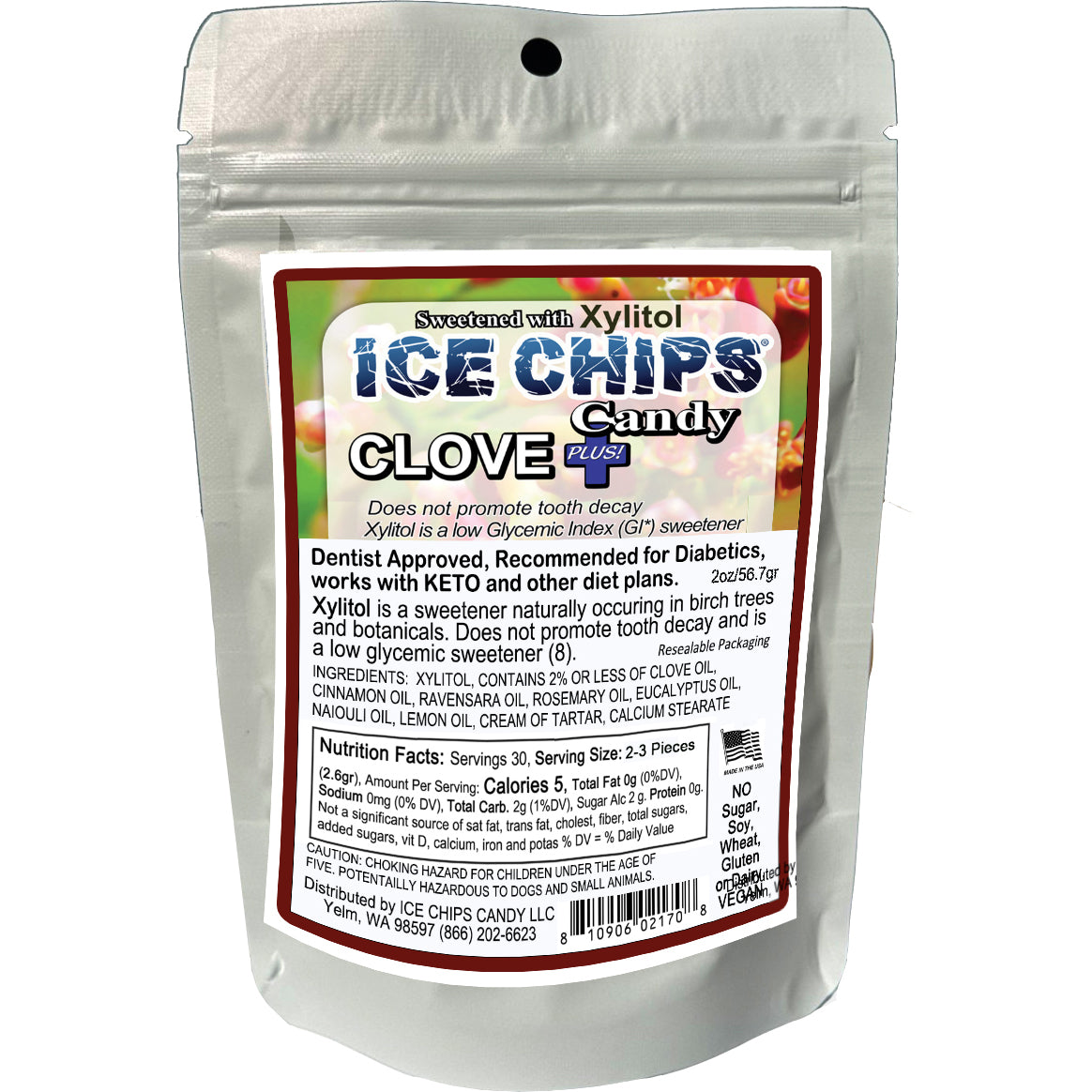 ICE CHIPS® Clove Plus Xylitol Candy