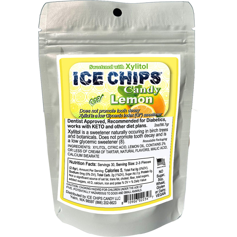 ICE CHIPS® Lemon Xylitol Candy