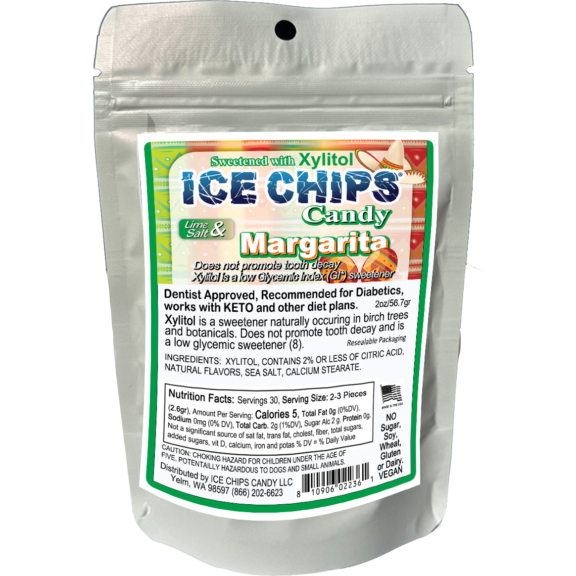 ICE CHIPS® Margarita Xylitol Candy