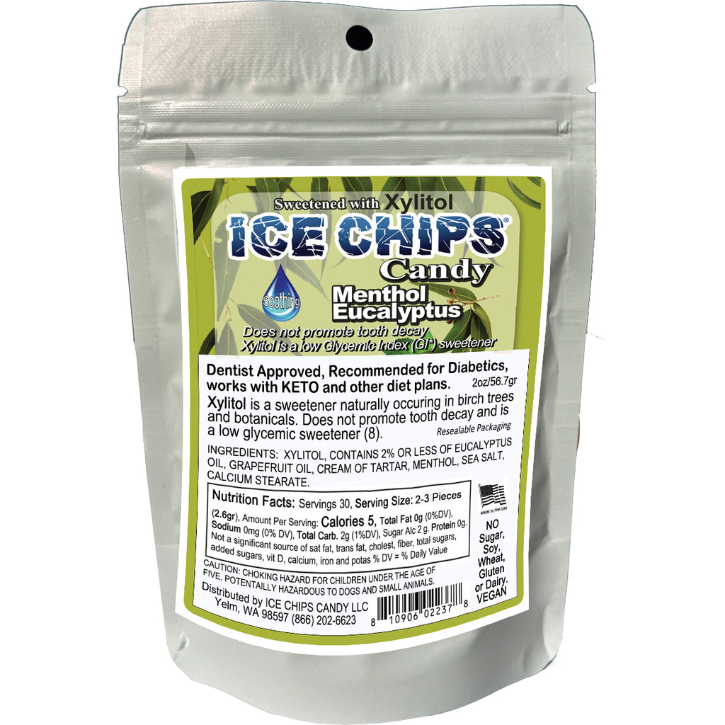 ICE CHIPS® Menthol Eucalyptus Xylitol Candy
