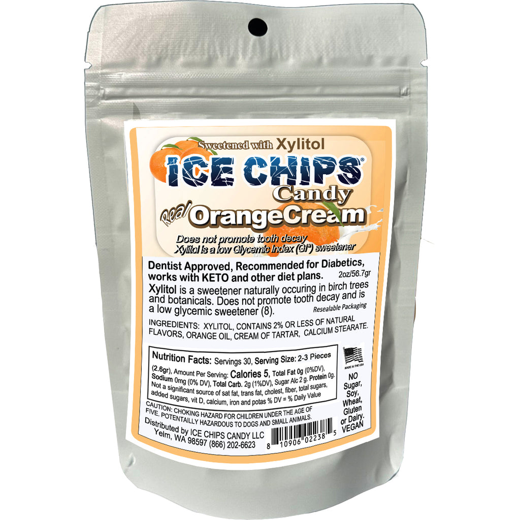 ICE CHIPS® Orange Cream Xylitol Candy