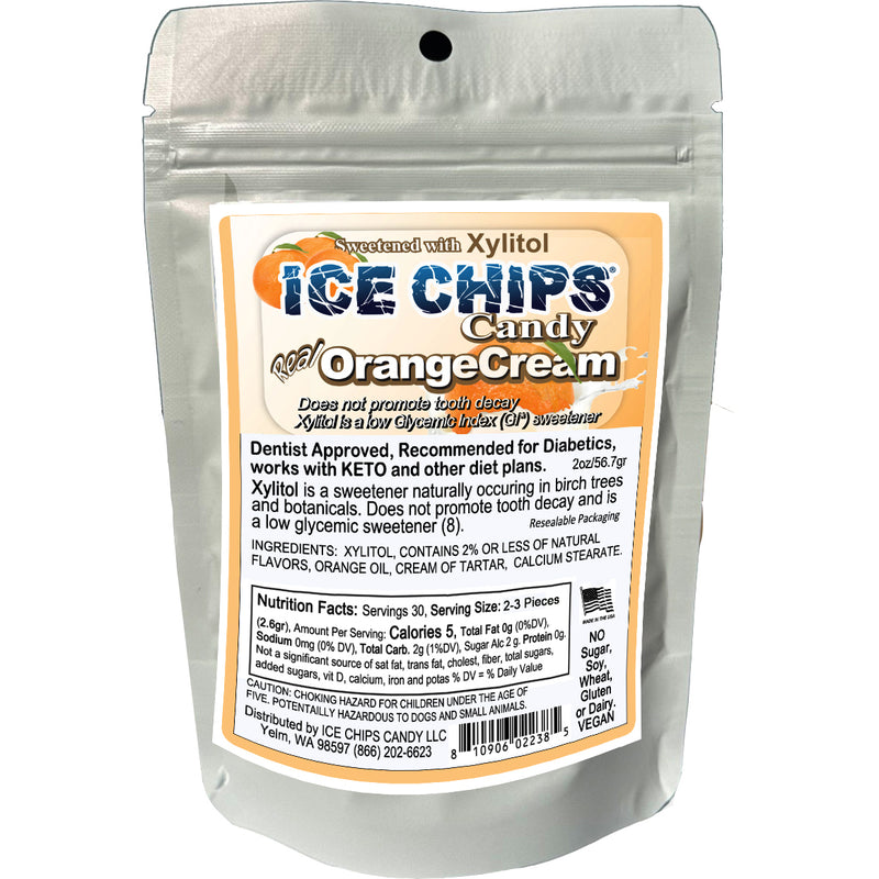 ICE CHIPS® Orange Cream Xylitol Candy