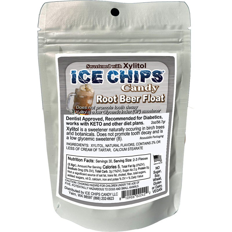 ICE CHIPS® Root Beer Float Xylitol Candy