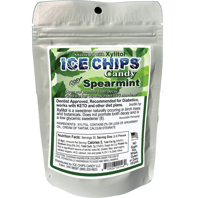 ICE CHIPS® Spearmint Xylitol Mints