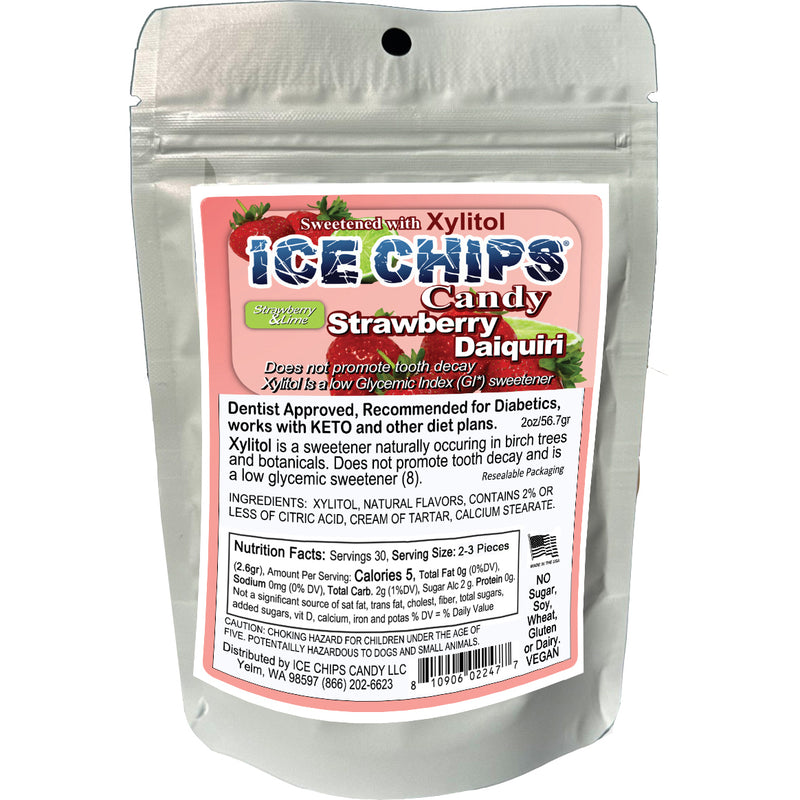 ICE CHIPS® Strawberry Daiquiri Xylitol Candy