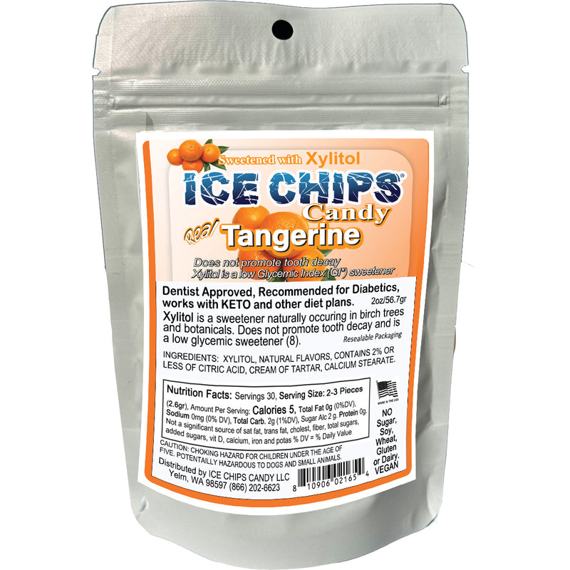 ICE CHIPS® Tangerine Xylitol Candy