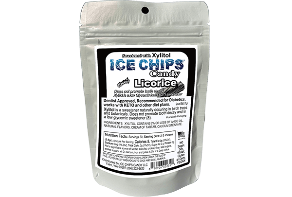 Licorice Ice Chips Candy